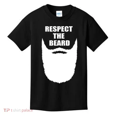 Respect The Beard Funny Bearded Kids T-Shirt