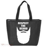 Respect The Beard Funny Bearded Tote Bag thumb 0