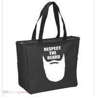 Respect The Beard Funny Bearded Tote Bag thumb 2