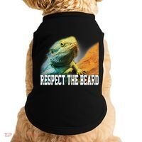 Respect The Beard Funny Bearded Dragon Doggie Tank thumb 0