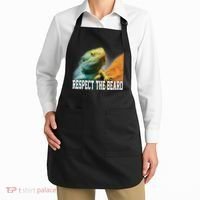 Respect The Beard Funny Bearded Dragon Apron thumb 2