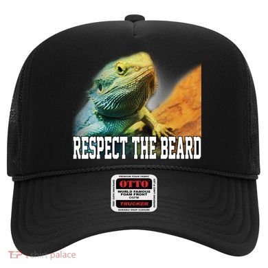 Respect The Beard Funny Bearded Dragon Hat
