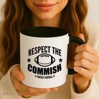 Respect The Commish Fantasy Football Coffee Mug thumb 3