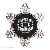 Respect The Commish Fantasy Football Ornament thumb 0