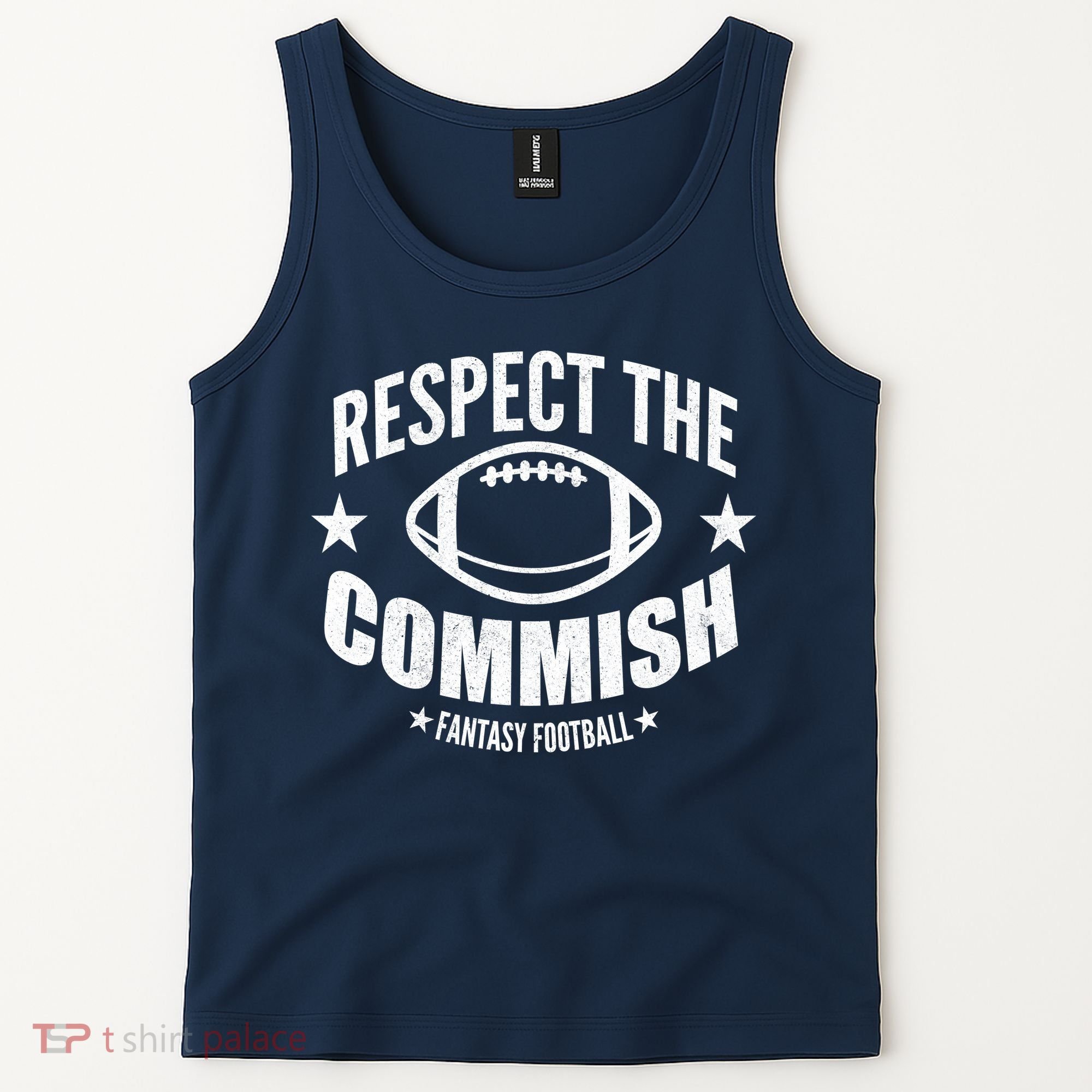 Respect The Commish Fantasy Football Tank Top