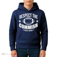 Respect The Commish Fantasy Football Kids Hoodie thumb 4
