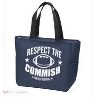 Respect The Commish Fantasy Football Tote Bag thumb 3