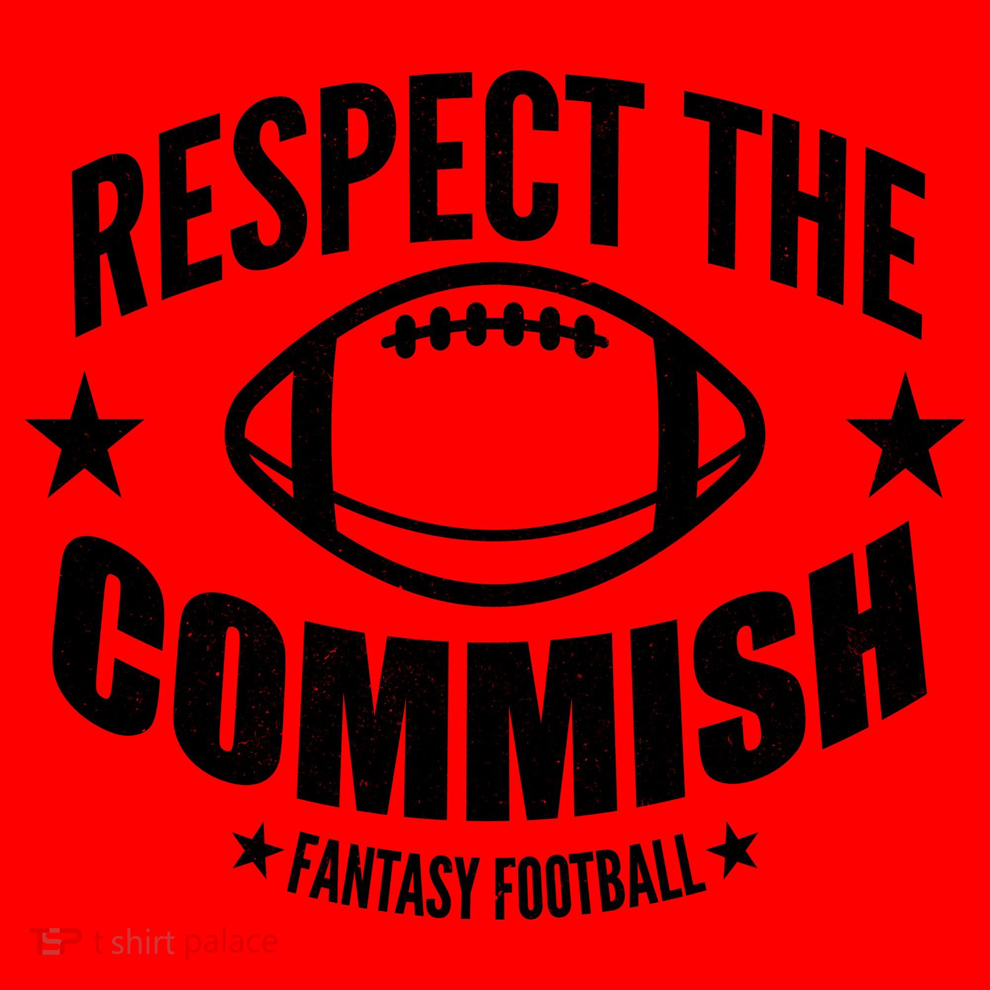 Respect The Commish Fantasy Football Santa Hat