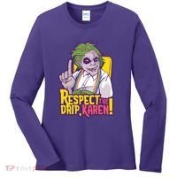 Respect The Drip Karen Funny Women's Long Sleeve Shirt thumb 0