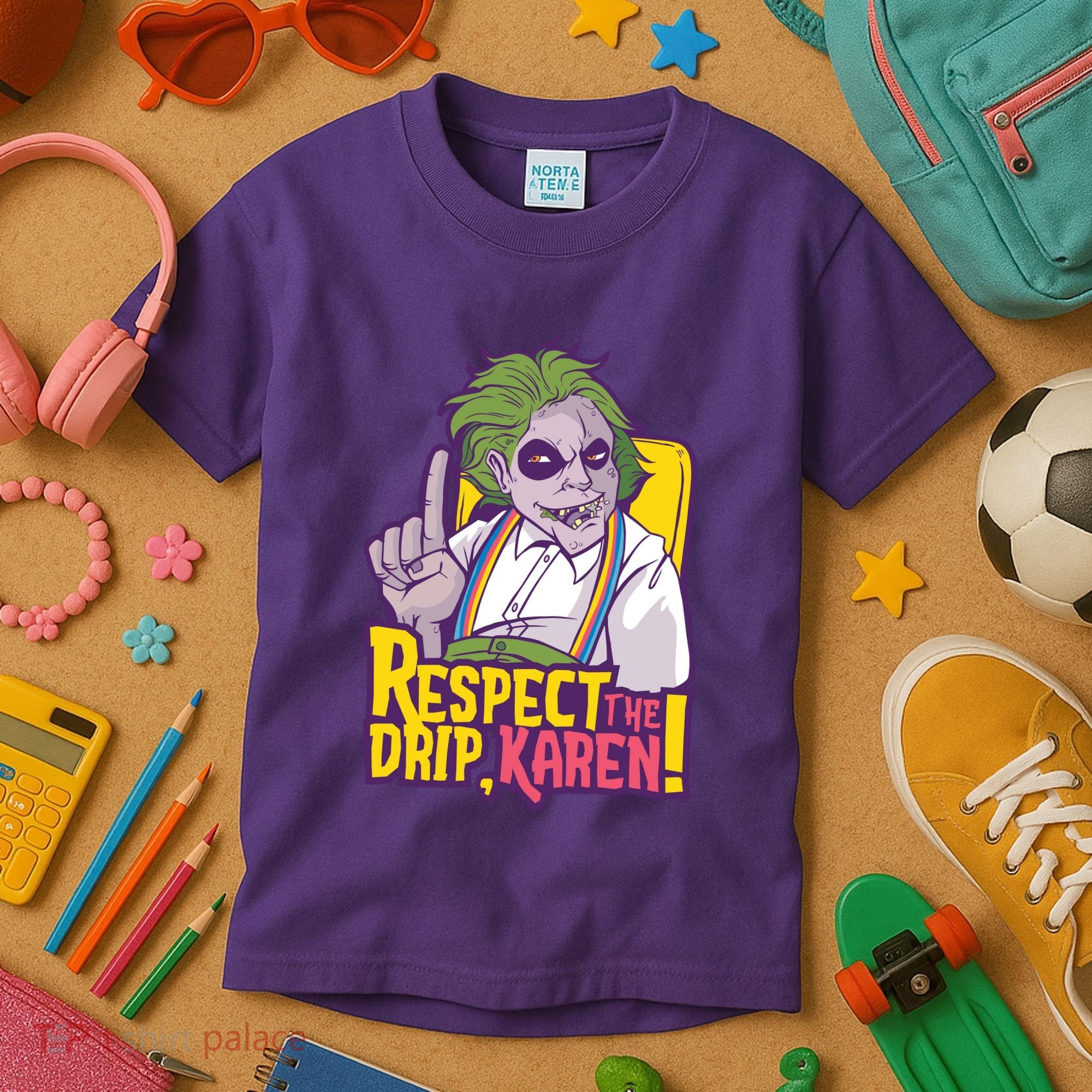 Respect The Drip Karen Funny Kids T-Shirt