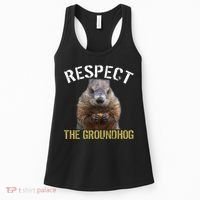 Respect The Groundhog Women's Tank Top thumb 0