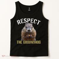 Respect The Groundhog Tank Top thumb 2