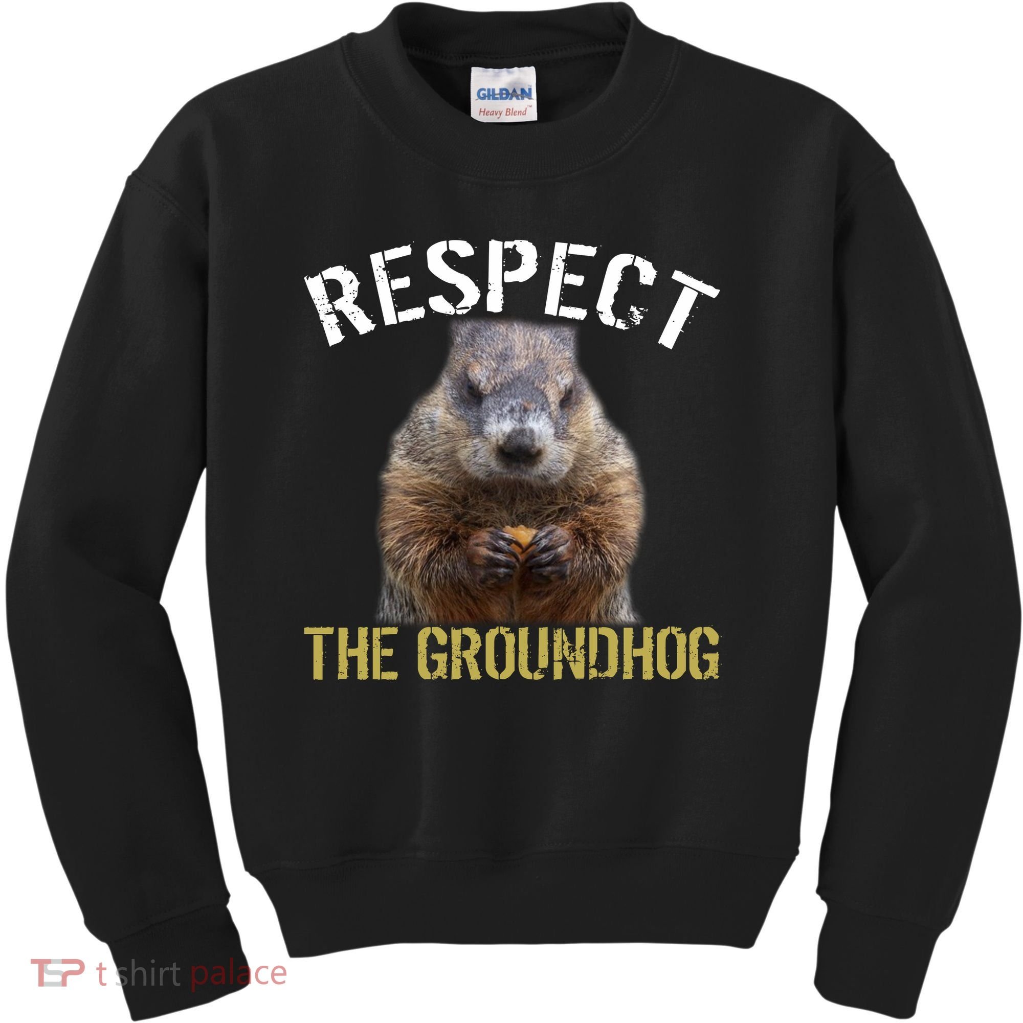 Respect The Groundhog Kids Sweatshirt