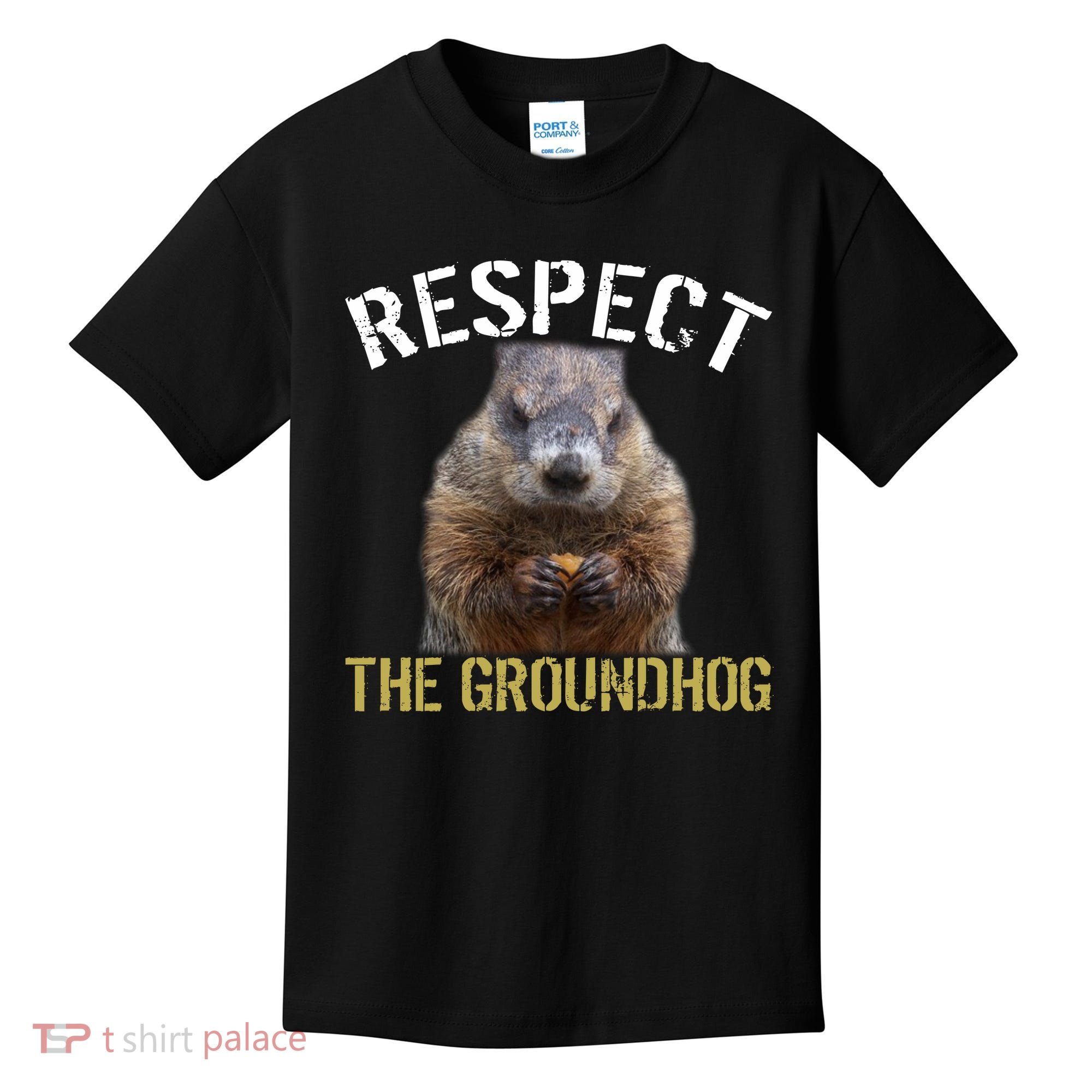 Respect The Groundhog Kids T-Shirt