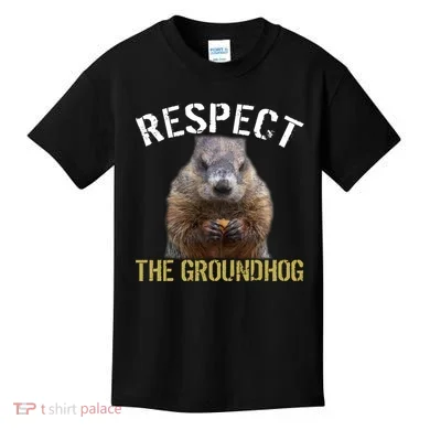 Respect The Groundhog Kids T-Shirt