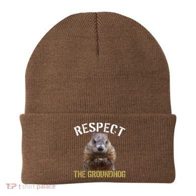 Respect The Groundhog Beanie