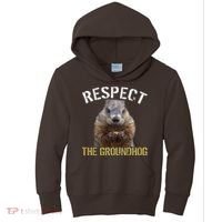 Respect The Groundhog Kids Hoodie thumb 0