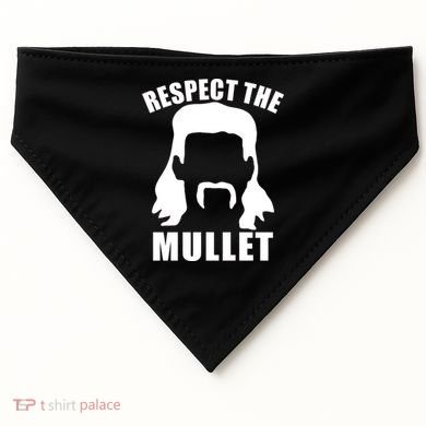 Respect The Mullet USA-Made Doggie Bandana