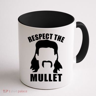 Respect The Mullet Coffee Mug back