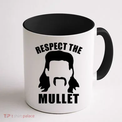 Respect The Mullet Coffee Mug back