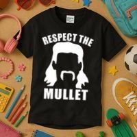 Respect The Mullet Kids T-Shirt thumb 3