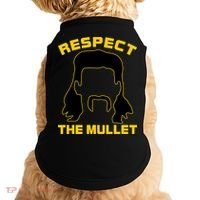 Respect The Mullet Hair Game Doggie Tank thumb 0