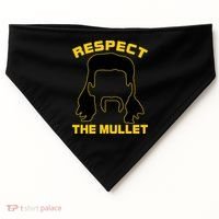 Respect The Mullet Hair Game USA-Made Doggie Bandana thumb 0