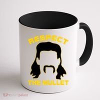 Respect The Mullet Hair Game Coffee Mug thumb 1