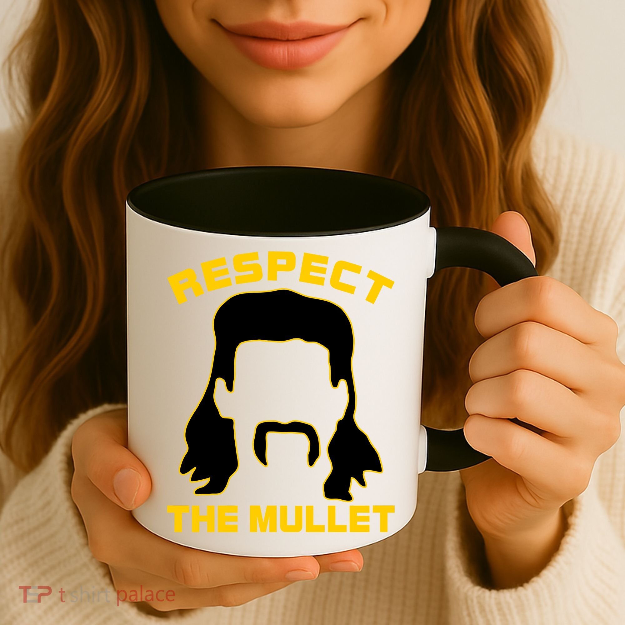 Respect The Mullet Hair Game Coffee Mug