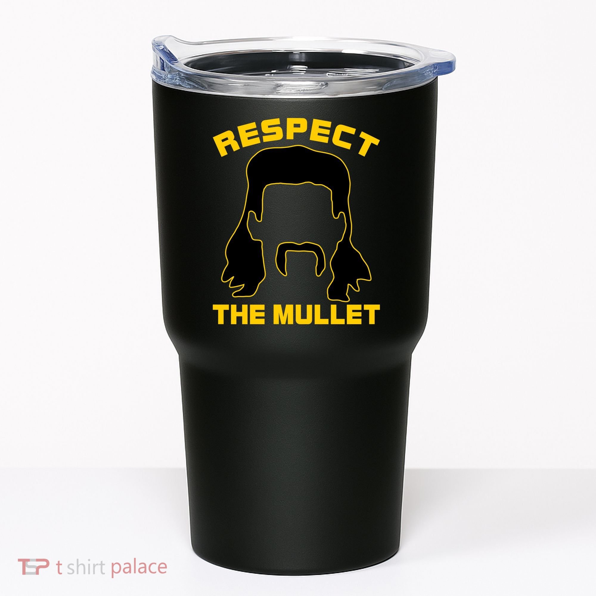 Respect The Mullet Hair Game Tumbler