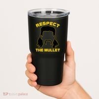 Respect The Mullet Hair Game Tumbler thumb 2