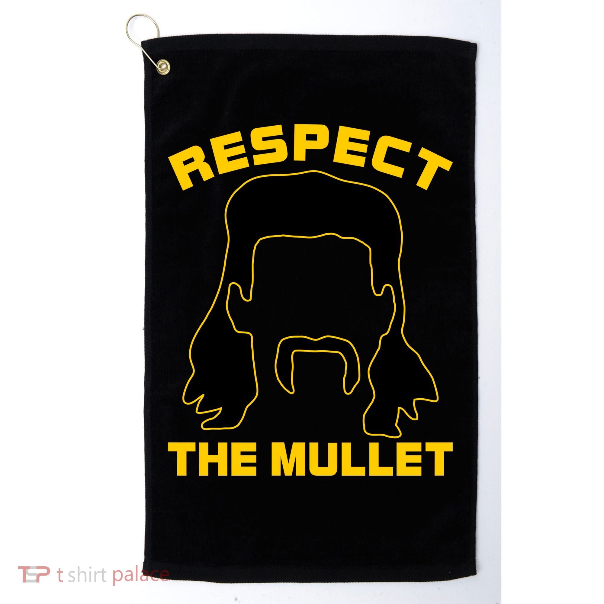 Respect The Mullet Hair Game Golf Towel
