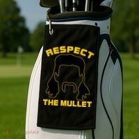 Respect The Mullet Hair Game Golf Towel thumb 2