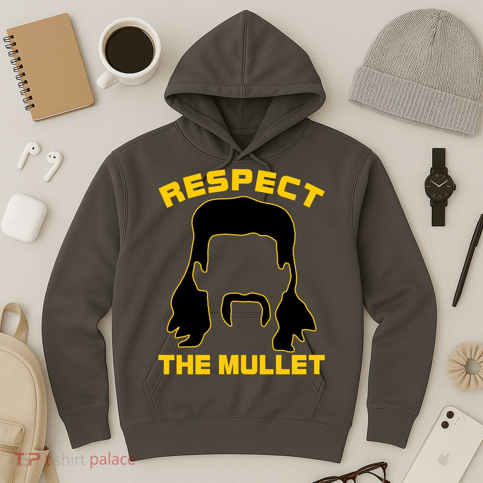 Respect The Mullet Hair Game Hoodie