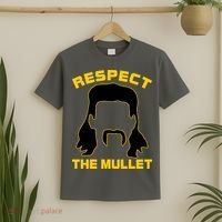 Respect The Mullet Hair Game T-Shirt thumb 2