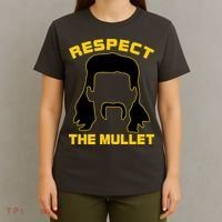 Respect The Mullet Hair Game T-Shirt thumb 4