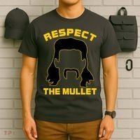 Respect The Mullet Hair Game T-Shirt thumb 6