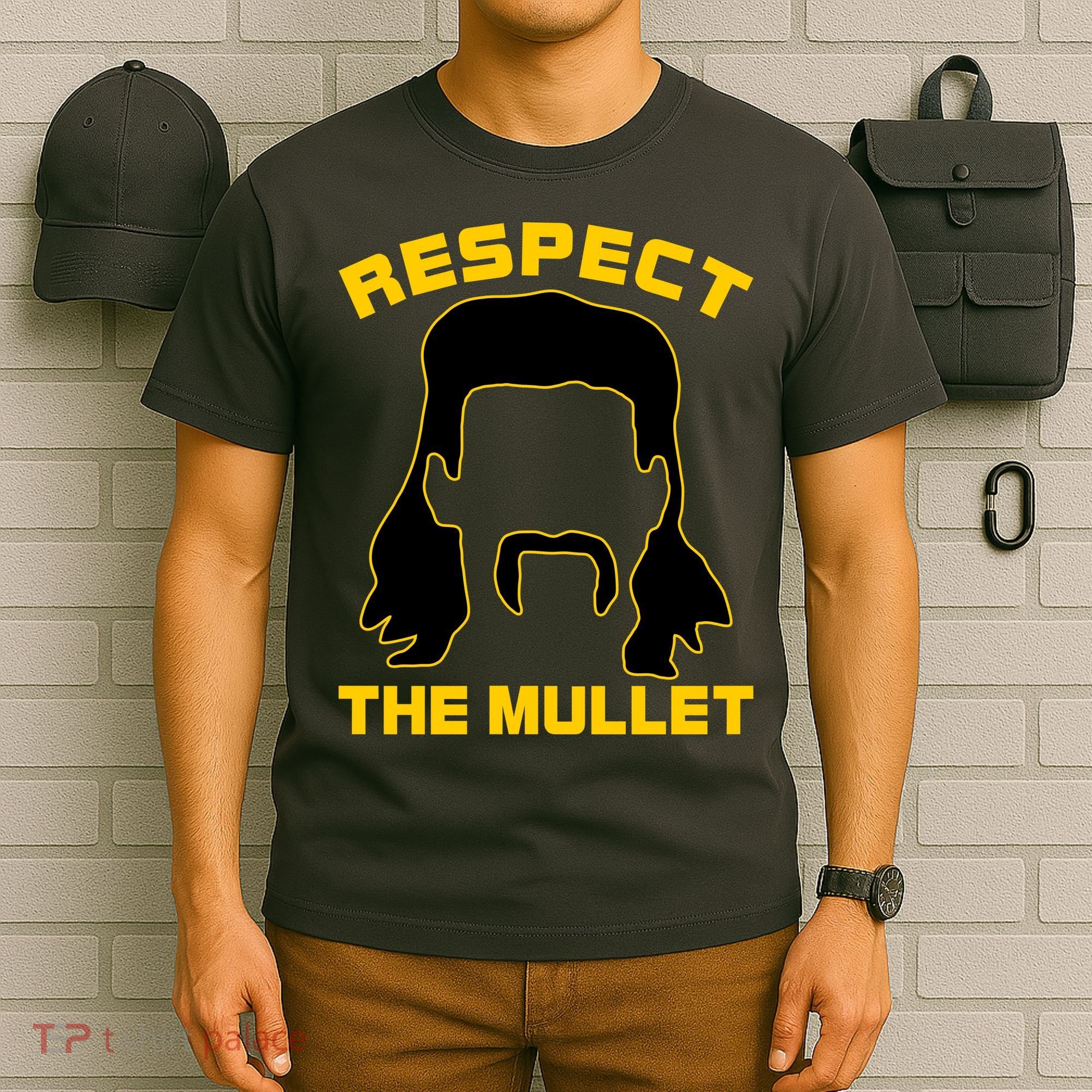 Respect The Mullet Hair Game T-Shirt