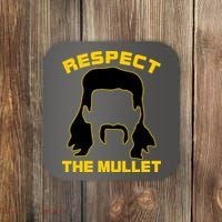 Respect The Mullet Hair Game Coaster thumb 0