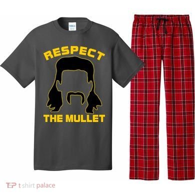 Respect The Mullet Hair Game Pajama Set