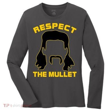 Respect The Mullet Hair Game Women's Long Sleeve Shirt