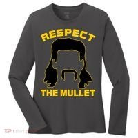 Respect The Mullet Hair Game Women's Long Sleeve Shirt thumb 0
