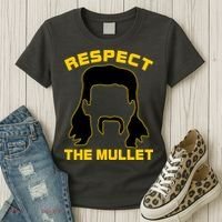Respect The Mullet Hair Game Women's T-Shirt thumb 3
