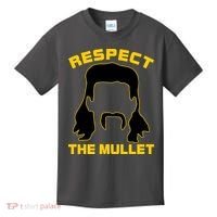 Respect The Mullet Hair Game Kids T-Shirt thumb 0