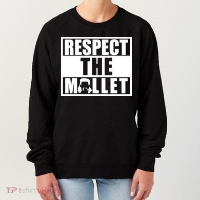 Respect The Mullet Hair Game Box Graphic Women's Sweatshirt