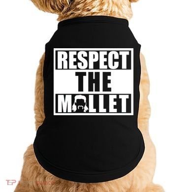 Respect The Mullet Hair Game Box Graphic Doggie Tank