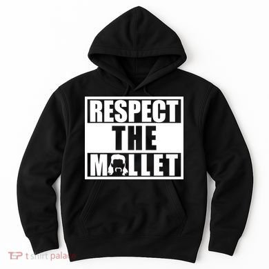 Respect The Mullet Hair Game Box Graphic Hoodie
