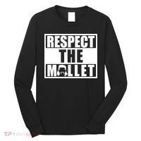 Respect The Mullet Hair Game Box Graphic Long Sleeve Shirt thumb 0