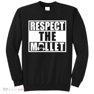 Respect The Mullet Hair Game Box Graphic Sweatshirt