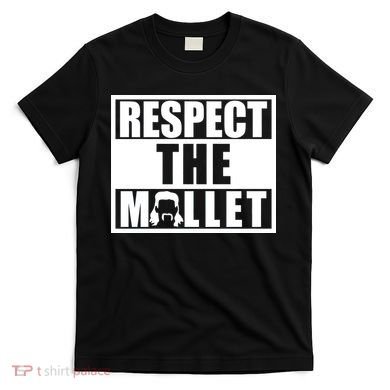 Respect The Mullet Hair Game Box Graphic T-Shirt